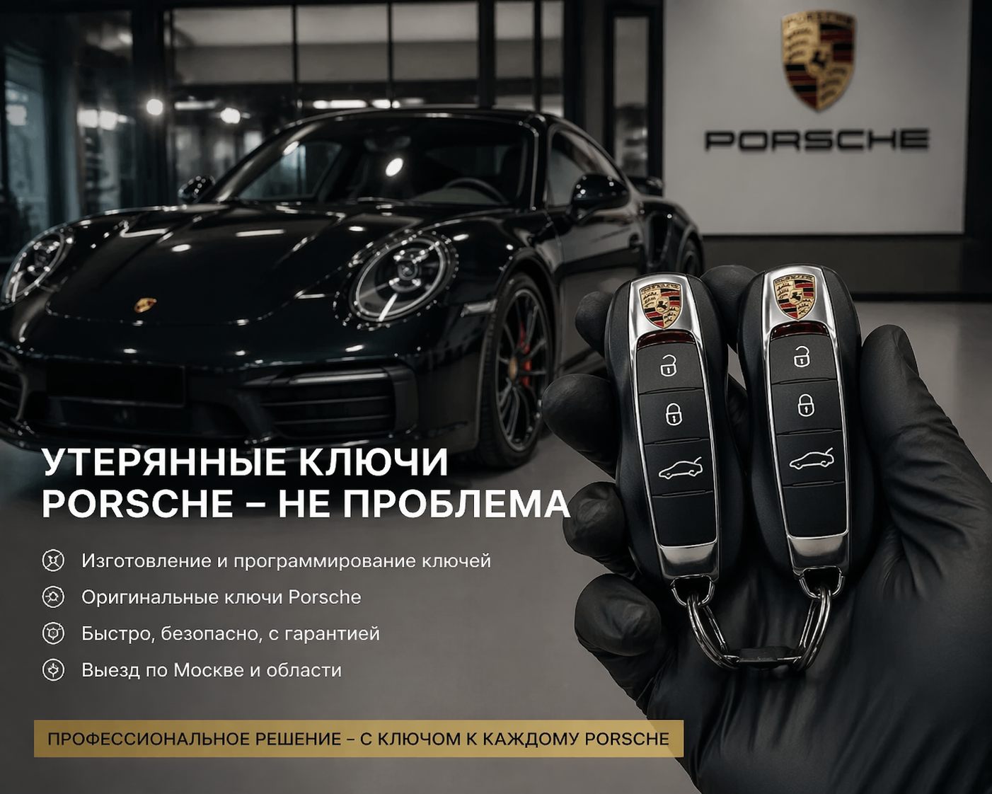 Porsche atslēgas Atslēgu programmēšana Porsche